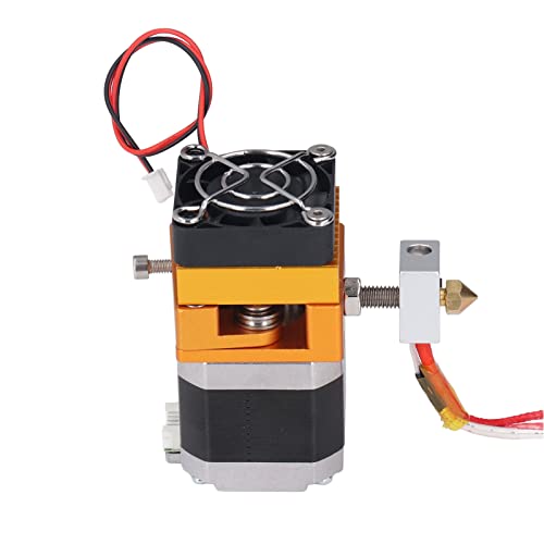 ViaGasaFamido MK8 Extruder Kit, Aluminum Alloy Quick Heating 3D Printer Replacement Extruder with 1.75mm 0.4mm Head Comp