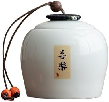 tea caddy Home Celadon Tea Canister With Lid 260ml Simple Chinese Tea Set Sealed Tea Storage Jar tea storage