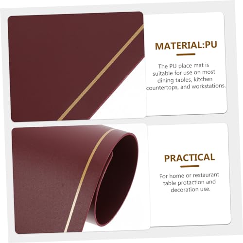 Sets de table PU réutilisables design moderne lot de 4 pièces - 8