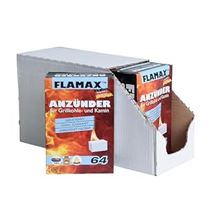 ESTEXO Kaminanzünder Grillanzünder 12x64 Stück