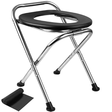 portable toilet chair camping