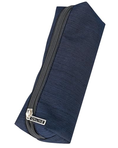 Online Premium-Schlampermäppchen/Pencil Case Blue Shadow I Stylisches Schlamperetui für Jungen & Mädchen I Federmäppchen mit praktischem Reißverschluss I 1 Fach I Ideal für Schule, Uni & Büro