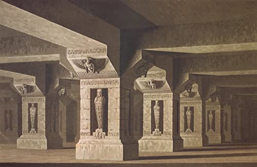 Karl Friedrich Schinkel poster La Flûte - Impression toile décoration murale salon