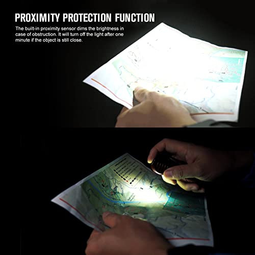 OLIGHT Perun 2 Head Torch 2500 Lumens Rechargeable LED Headlamp, Multi-use Right Angle Pocket Light Bright Waterproof Flashlight with Headband, Perfect for Night Camping, Running, Hiking(Desert Tan) - Image 4