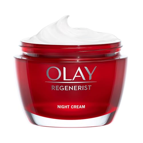 Olay Regenerist Gesichtscreme Nachtcreme - Aktive Anti-Falten- und straffende Feuchtigkeitscreme für die Hautpflege mit Niacinamid und Anti-Aging-Peptiden - Strafft, regeneriert und spendet