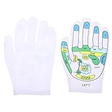 CIMAXIC Handmassagegerät Akupunkturhandschuhe aus Elastischer Faser Hautfreundlich und Komfortabel 1 Paar Wiederverwendbare Fünf Finger Handschuhe für Massagebedarf zu Hause