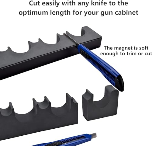 BOOSTEADY Waffenregal zur Waffenaufbewahrung, Waffentresor Zubehör für Gewehre und Schrotflinten Waffenhalter im Waffenschrank Schrotflinten Gewehrauflage Schaumstoff mit Magnetstreifen