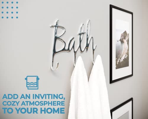 image for Modern Style “Bath” Wall Mount Towel Holder and Robe Hook by Comfi