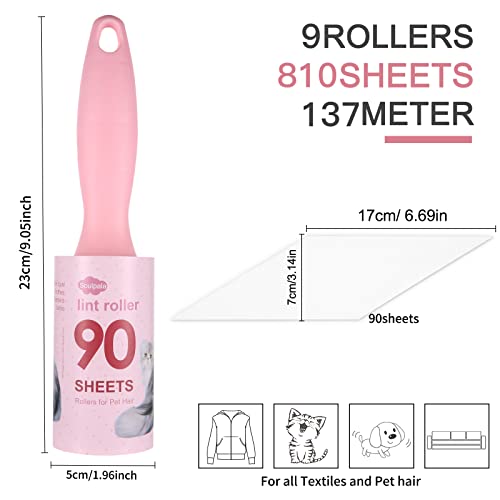 Set Rullo levapelucchi 9 rulli da 15 metri divisi