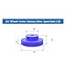 BELTXTROPHE 1pcs Worm Gear 1:20 1:25 1:30 1:35 1:40 1:50 1:60 1:80 Speed Ratio 1 Module Blue Nylon Turbine Worm Spur Gear 8mm Bore Industry(50T)