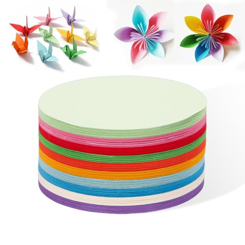 Juego de 500 tarjetas de moderación, 10 cm, redondas, 10 colores, tarjetas de metaplán redondas, coloridas para oficina, escuela, presentación y presentación, conferencia