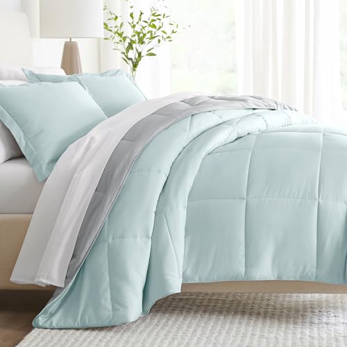 Linen Market Reversible King Size Comforter Set (3 Piece) - Bring Luxury Home with Our Soft and Lightweight Down Alternative Comforter King Set - This Includes Your King Comforter and 2 Pillow Shams