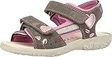 RICOSTA AZANY 6422200 Mädchen Sandalen,Riemchensandalen,Sandalette,Sommerschuh,Sommersandale,bequem,flach,RICOSTA,Kinder,graphit/rosada(Grau)