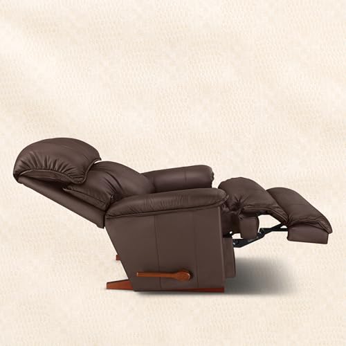 Image of LA Z BOY American Imported Cardinal Single Seater Manual Italian Leather Reclina Rocker Recliner Sofa | Premium Durable Iconic Comfort Home Design | Living Room Relax Seating Chair | Mocca