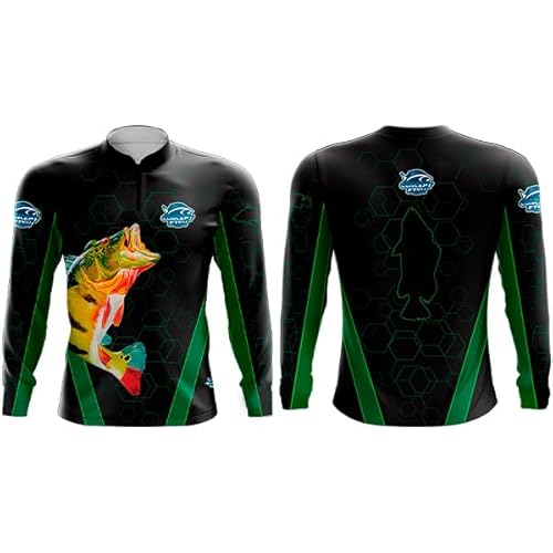 Camiseta de Pesca Concept Fish com Proteção UV do Infantil ao Adulto X3 Tucunaré Tamanho:Big 2X