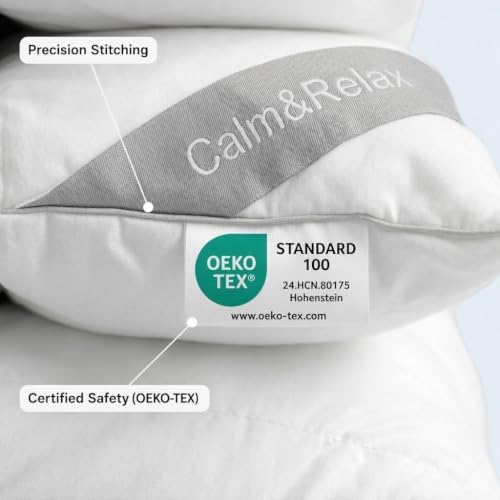 Image of Calm&Relax Hybrid Weighted Blanket - Fluffy Cloud-Like Duvet & Gravity | Heavy Blanket for Anxiety & Sleep - Breathable Quilted Comforter for Queen King Bed Decor - 60x80in 20lbs,White