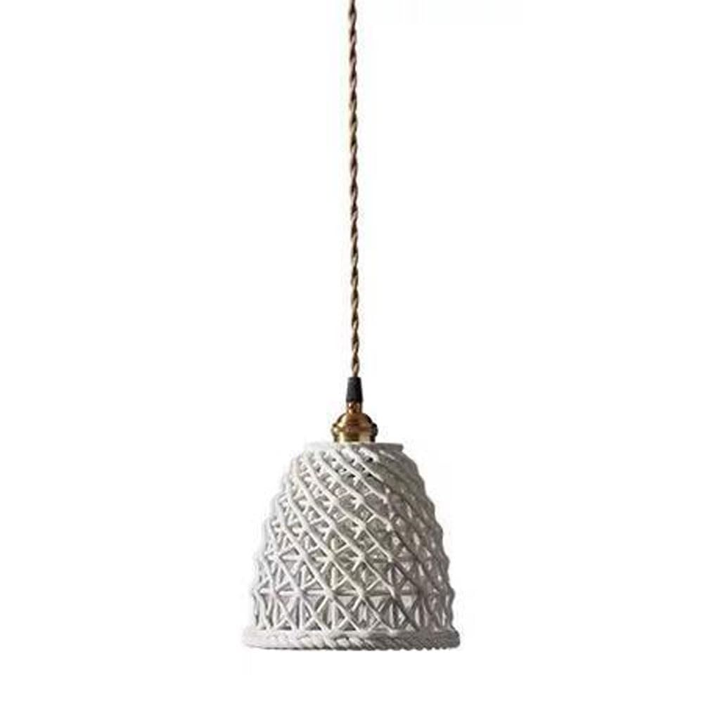 SXECAEPS Modern creative chandelier Ceramic Pendant Light, Modern Ceiling Light,island Light Fixture With Handmade Dome Lampshade, Industrial Hanging Fixtures, Vintage For Hallway Si