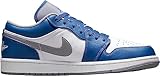 Jordan Air 1 Low para hombre, True Blue/Cement Grey-white, 4.5 Big Kid