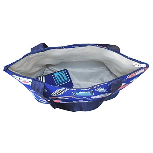 Image of NGIL Medium Top Zipper Closure Canvas Tote Bag with Attached Matching Coin Purse For Moms and Nurses