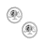 2pcs/set silver