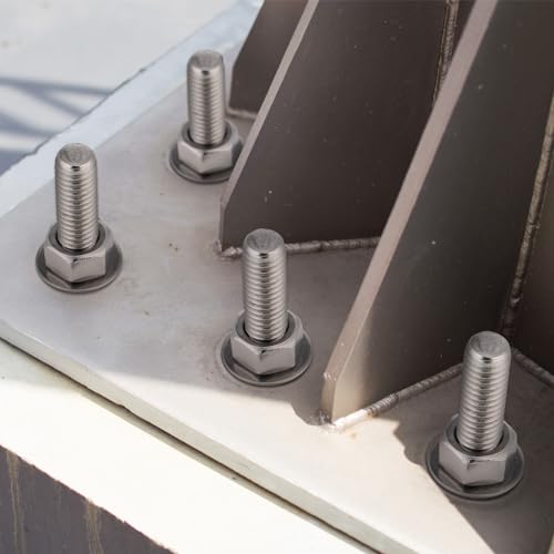 Yaocom XIE-YAOCOM-1224 10 Pieces Anchors Bolts 3/8-16 X 6 Inches 304 Stainless Steel Concrete J Bolts Cement Post Anchor Bolts Fastener thumb #5