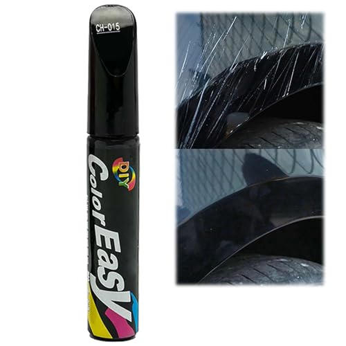 Scratch Minimizer Pen for Cars - Concealer Paste, Touch-Up and Detailing Tool - Smooths Surfaces, Diminishes Deep Marks, Revitalizes Plastic Scratches - Black