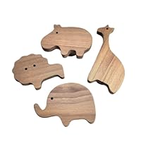 Coat rack,hooks,wall hooks,door hanger,4pcs Wooden Wall Hooks for Children Animals Kids Bedroom Lion Elephant Hippo Giraffe Decorative Coat Hooks Coat Hook Coat Rack Coat Hook Scandi Style Gift Idea