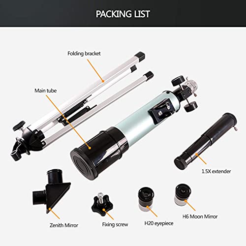 Telescopio Monocular 50 mm Refractor para Astronomía miniatura 7