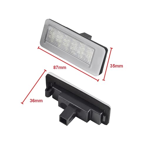 Luz LED para matricula de Fiat Doblo viajes nocturnos seguros con furgoneta familiar 3