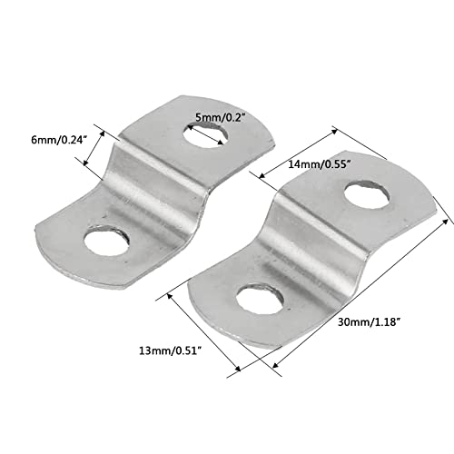 TA-VIGOR Metal Z Shape Photo Picture Frame Braces Brackets with Screws 30mm x 13mm x 6mm - Set of 10, Silver, 10Pcs-30mm x 13mm x 7mm - Image 2