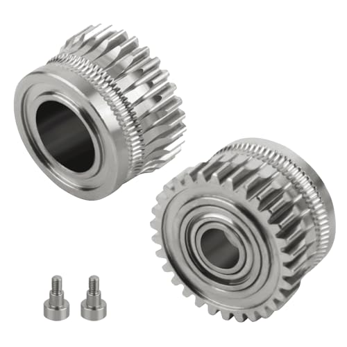 K1 Max Engranaje de Extrusor 2Pcs Engranajes de Nickel-plated Alloy Compatible with Creality K1/K1C/K1 max/Ender 3 V3 y Ender 3 V3 Plus Impresoras 3D