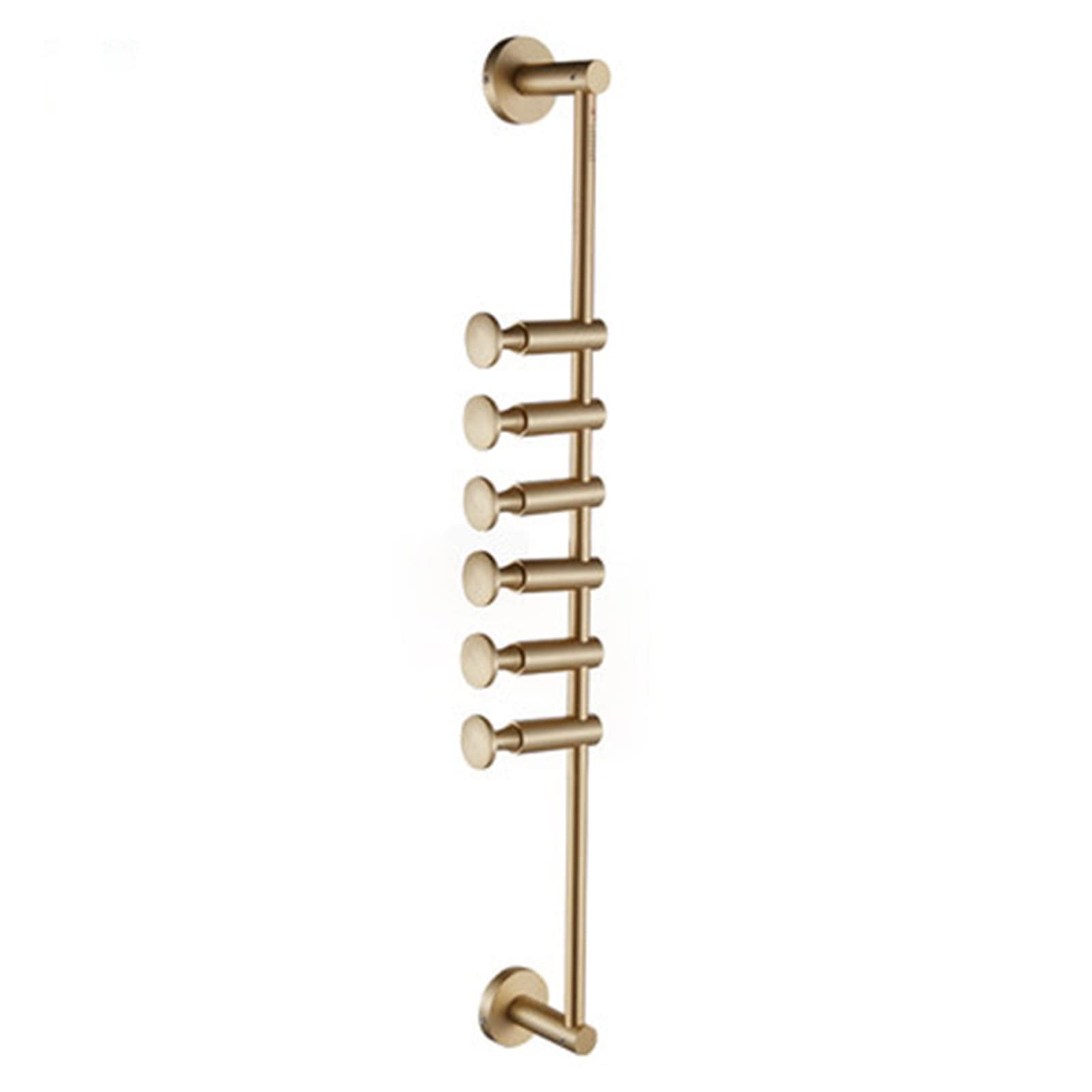 LSRFXF Vertical Wall Mounted Coat Rack, Metal Coat Hooks Wall Mounted Swivels and Adjusts Height, Modern Coat Hangers Wall Mounted for Hats Jackets Bags Entryway Bedroom