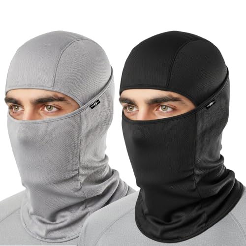 Image of Kingsway Balaclava Face Mask for Bikers - UPF 50+ UV & Dust Protection | Full Face Mask for Men & Women | Premium Riceknit Helmet Liner