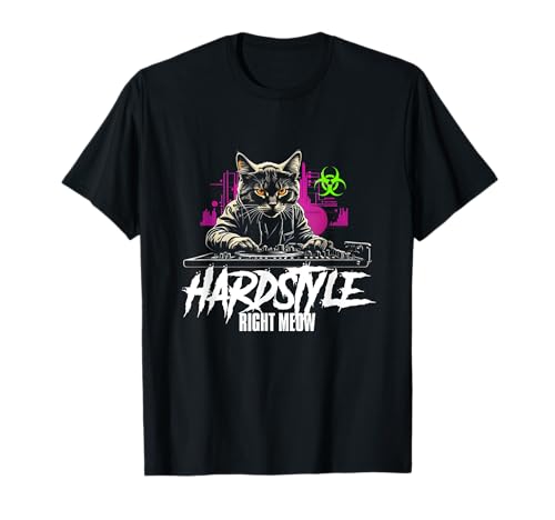 Traje de Hardstyle Cat DJs Hardstyle RIGHT MEOW Camiseta