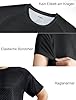 Men’s T-Shirts Gym Running T Shirts for Men Moisture Wicking Athletic Sport Breathable Tops Quick Dry Short Sleeve Workout T-Shirt Black 3XL #3