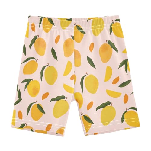 JHKKU Girls Mango Shorts Cotton Cartwheel Bike Kids Biker Under Dress Dance Short Girl Clothes 10Y