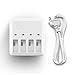 Rantow 4-in-1 Multi Battery Charger Hub for DJI Tello/Tello EDU Minidrone - Charge 4 Batteries at The Same Time