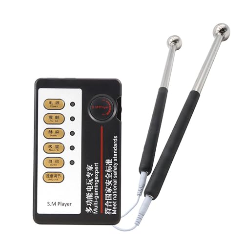 Dispositivo de electrosexo masculino y varita eléctrica para juegos SM con dobles bolas 6