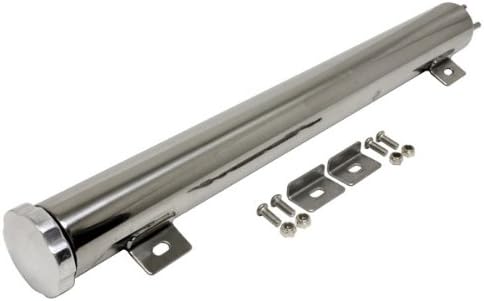 19" x 2" Stainless Steel Radiator Overflow Tank - Compatible/Replacement for Chevy/Ford/Mopar