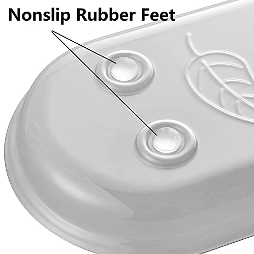 Idyllize 5 Klar Kunststoff Schwere Pflicht Pflanze Untertasse Tropfschalen für Töpfe 14'' x 4.6'' – Ansicht 4