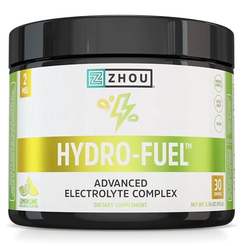 ZHOU Hydro-Fuel - Electrolytes Powder, Sugar Free Hydration Drink Mix