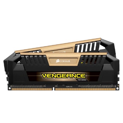 Corsair Vengeance Pro Series   Módulo de Memoria XMP de Alto Rendimiento de 16 GB (2 x 8 GB, DDR3, 2400 MHz, CL11), Dorado (CMY16GX3M2A2400C11A)