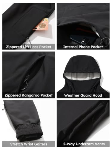 bump outdoor Yeti Baggy Fit Snowboard Hoodie
