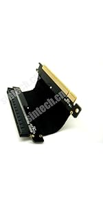 Sintech PCIe 4.0 Riser Cable - 90 Degree 30cm Extension For RTX 4090, RX 7900 GPUs