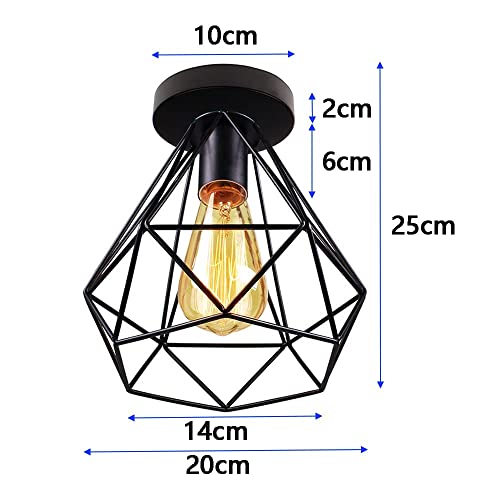 Éclairage de pendentif à cage rétro pour table de salle à manger - 7