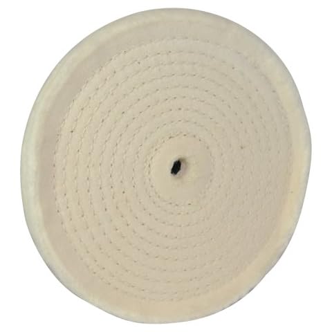 Silverline 105888 Spiralförmig abgesteppte Baumwoll-Polierscheibe 150 mm Cover