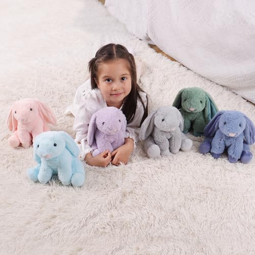 Apricot Lamb – Kuscheltier Hellrosa Hase 20 cm – Plüsch Spielzeug – Flauschiger Stofftier zum Spielen, Sammeln & Kuscheln – Gemütliches Schmusetier – Plüsch Kaninchen