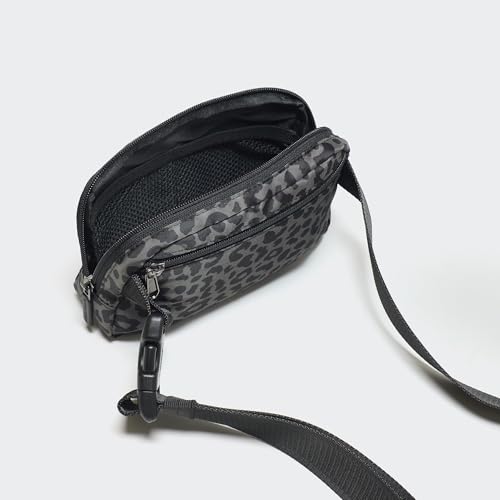 Image of Pander Two Way Zipper Fanny Pack Nylon Everywhere Belt Bag for Women, Water Repellent Waist Packs, Crossbody Bags with Adjustable Strap (Grey Leopard)