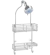 SMARTAKE Hanging Shower Head Caddy, Rustproof Bathroom Shower Shelf Organizer, SUS201 Stainless S...