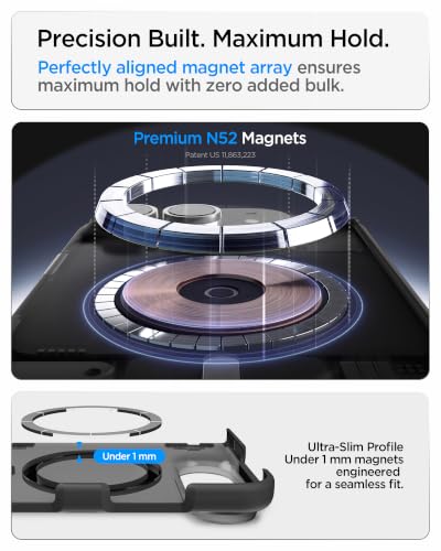 Image of Spigen Ultra Hybrid Pro MagFit Case for iPhone Duo Fold /Ultra, Frost Black